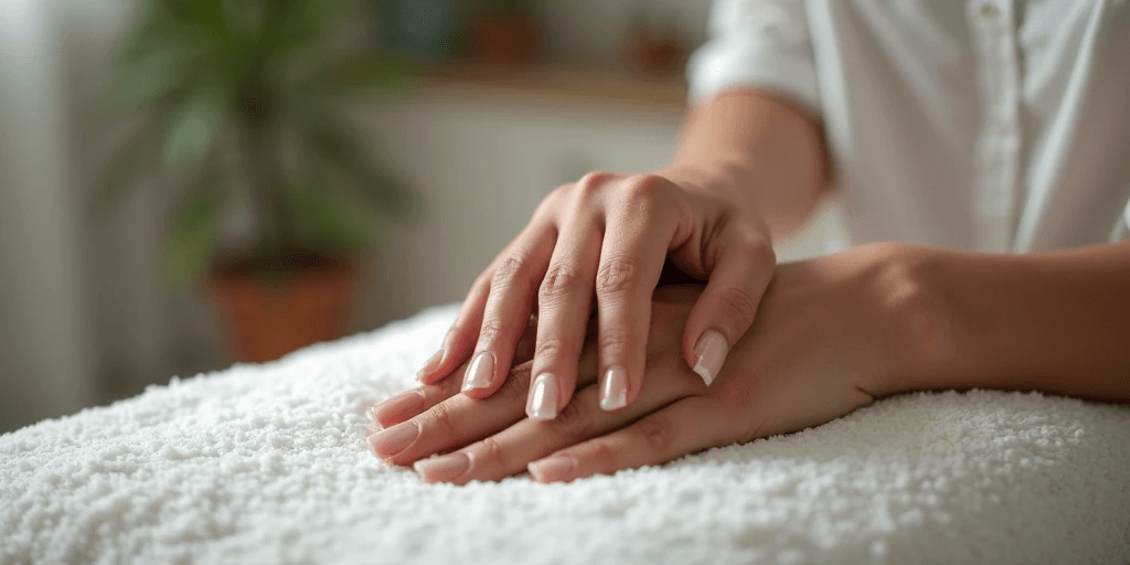 Serviço de manicure a domicílio.