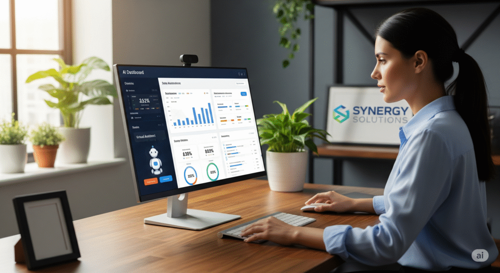 Empreendedor automatizando vendas com inteligência artificial.