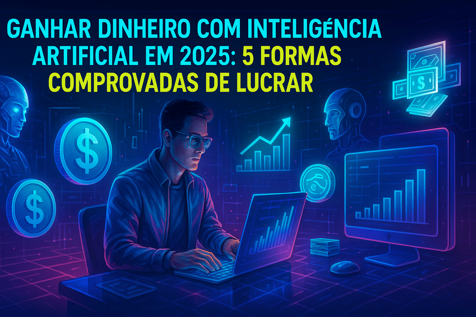 Ganhar Dinheiro com Inteligência Artificial em 2025: 5 Formas Comprovadas de Lucrar 1 Ganhar Dinheiro com Inteligência Artificial em 2025: 5 Formas Comprovadas de Lucrar