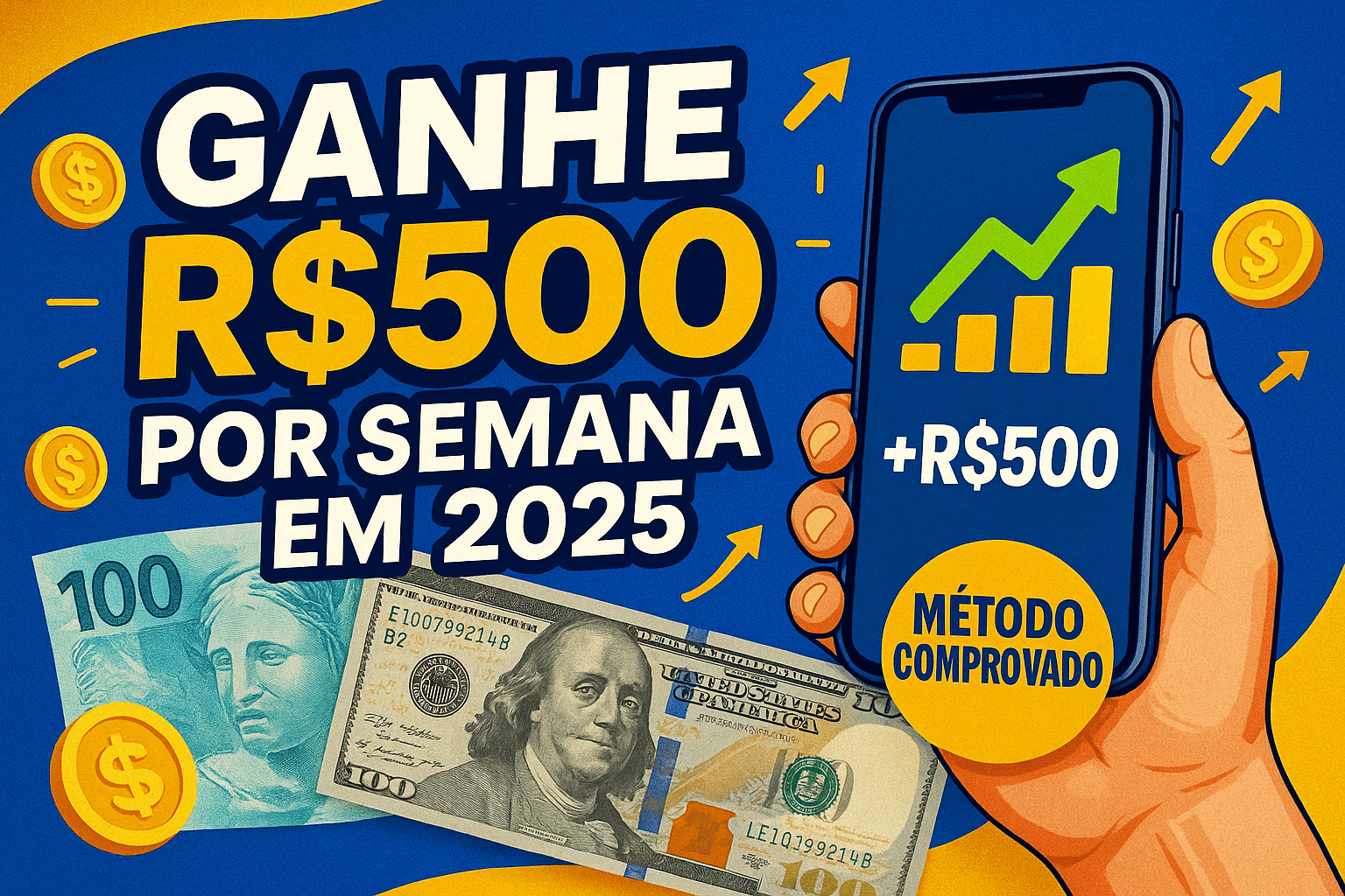 Como Ganhar R$500+ por Mês em 2025: 5 Estratégias Comprovadas