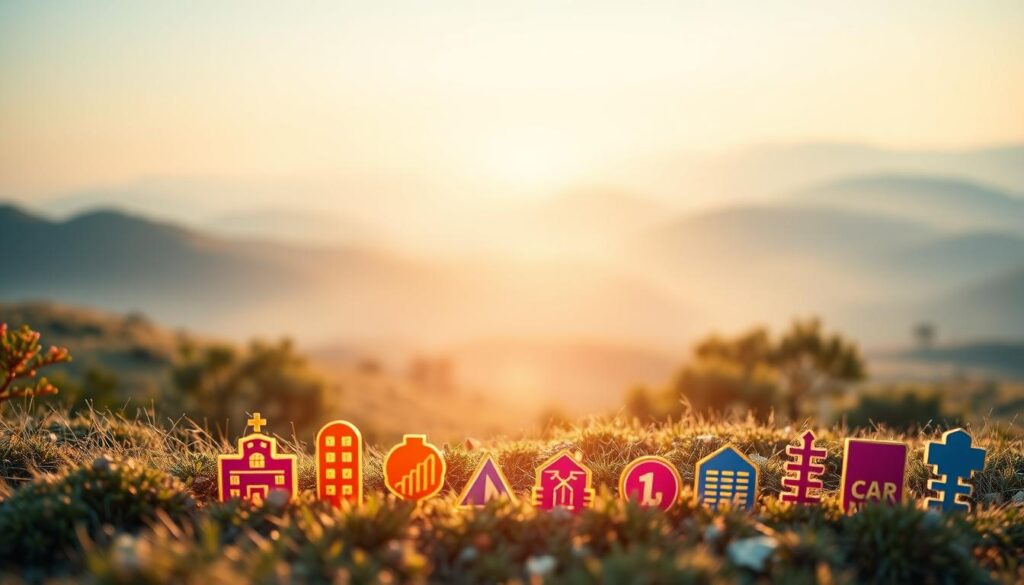 A serene financial landscape, where accessible investment funds are the stars. In the foreground, a series of vibrant, low-cost investment options stand out, their icons and symbols shimmering with a touch of gold. In the middle ground, a diverse array of investment opportunities unfolds, from ETFs to mutual funds, each with a clear, concise description. The background is a soft, hazy gradient, suggesting the infinite possibilities of financial growth and security. Soft, warm lighting illuminates the scene, creating a sense of approachability and accessibility. The overall composition conveys a message of empowerment, where small investors can confidently navigate the world of investments and build a secure financial future. A serene financial landscape, where accessible investment funds are the stars. In the foreground, a series of vibrant, low-cost investment options stand out, their icons and symbols shimmering with a touch of gold. In the middle ground, a diverse array of investment opportunities unfolds, from ETFs to mutual funds, each with a clear, concise description. The background is a soft, hazy gradient, suggesting the infinite possibilities of financial growth and security. Soft, warm lighting illuminates the scene, creating a sense of approachability and accessibility. The overall composition conveys a message of empowerment, where small investors can confidently navigate the world of investments and build a secure financial future.