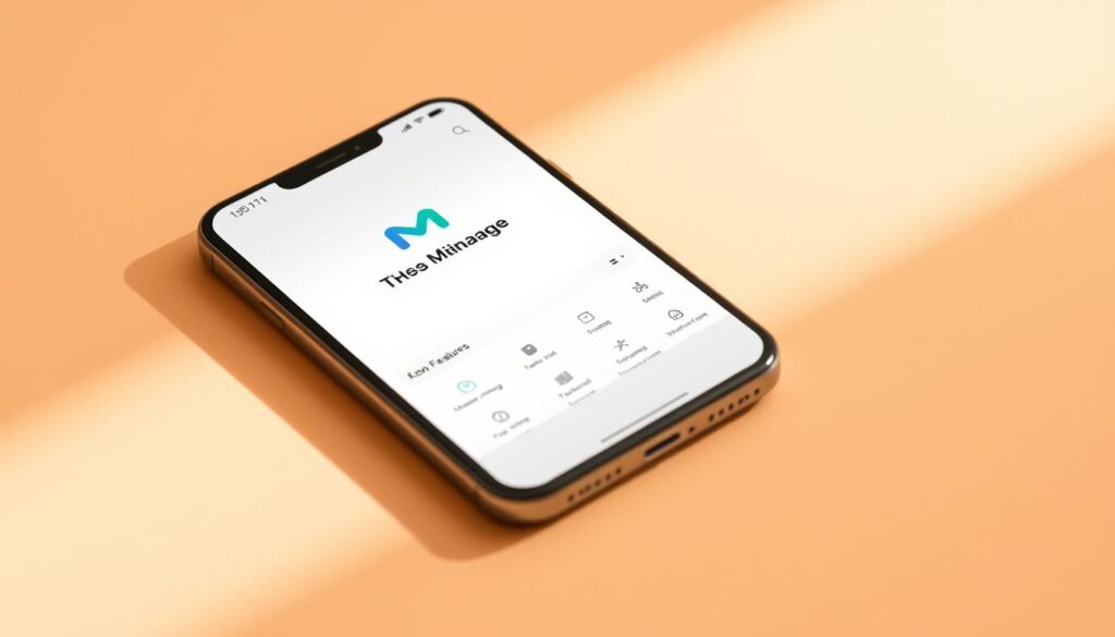 Controle Financeiro Pessoal 2025: Os 5 Apps que Mais Economizam 2 A sleek and minimalist mobile app interface, showcasing the Mobills personal finance app. The app's logo and core features are prominently displayed, with a clean and intuitive layout. The background is a soft, warm gradient, complementing the app's branding. The interface is illuminated by gentle, directional lighting, casting subtle shadows and highlights to accentuate the design elements. The overall composition conveys a sense of organization, control, and financial empowerment, reflecting the app's purpose of helping users manage their personal budgets effectively.
