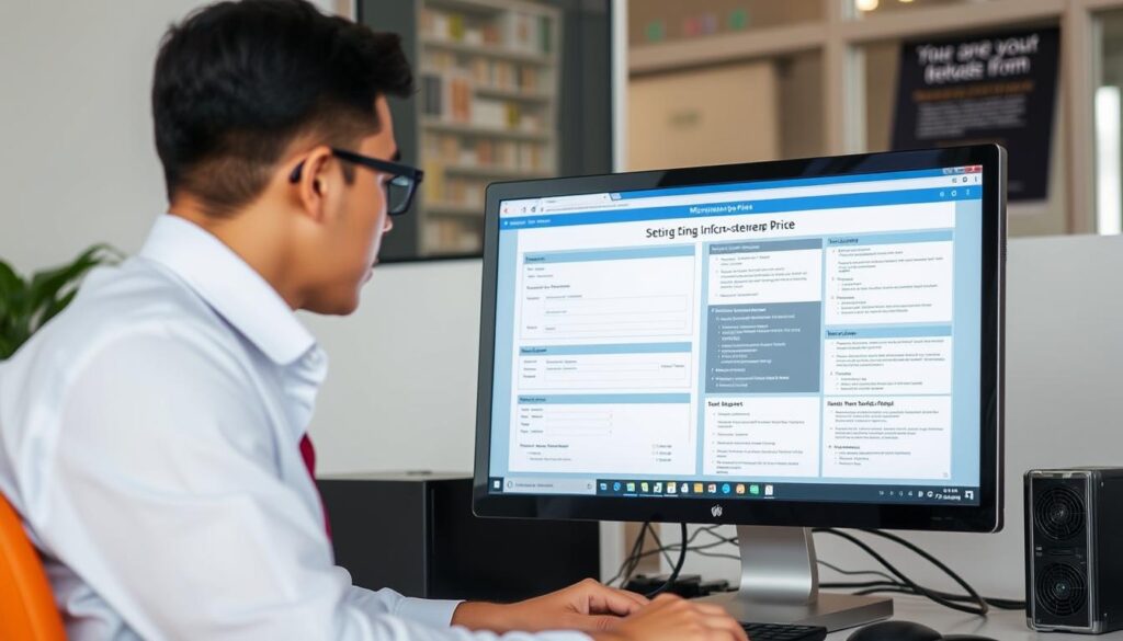 Imagem de um empresário abrindo um MEI no computador